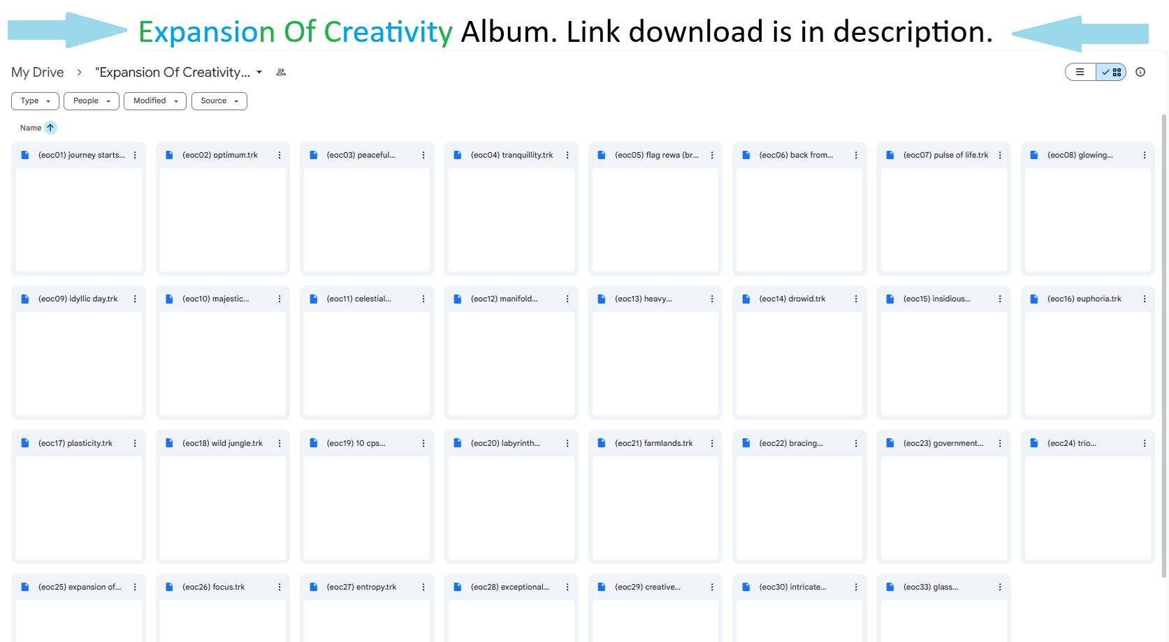 Expansion Of Creativity Album